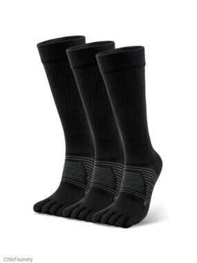 Merino Wool Toe Socks Five Finger Hiking Thermal Boot Socks